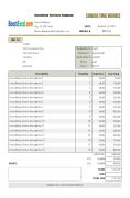 Consulting Invoice Template screenshot 1