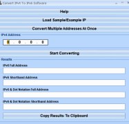 Convert IPv4 to IPv6 Software - Screenshot 1