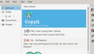 CopyQ Portable - Screenshot 1