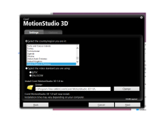 Corel MotionStudio 3D - settings