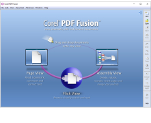 Corel PDF Fusion - main-screen
