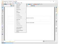 Corel WordPerfect Office - presentations-tools-menu