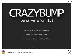 CrazyBump - main-screen