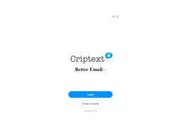 Criptext - main-screen