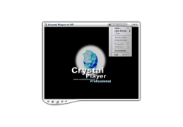 Crystal Player Pro - file-menu