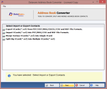 Datavare Address Book Converter screenshot 1