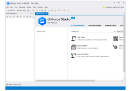dbForge Studio for MySQL - main-screen