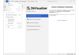 DbVisualizer - file-menu