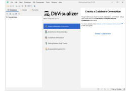 DbVisualizer - main-screen