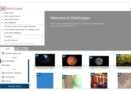 DeskScapes - menu-options