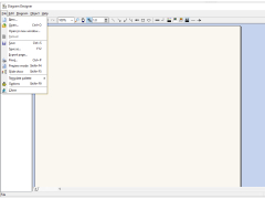 Diagram Designer - file-menu