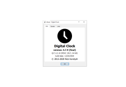 Digital Desktop Clock - about-application