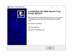 Disk Speed Test - finish-installation