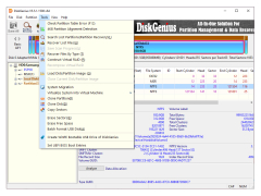 DiskGenius (PartitionGuru) - tools-menu