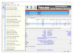 DiskGenius (PartitionGuru) - disk-menu