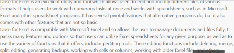 Dose for Excel screenshot 3