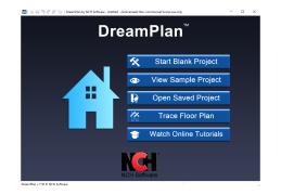 DreamPlan - main-screen
