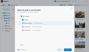 Drecov Data Recovery - Screenshot 3