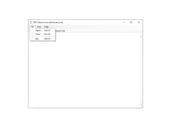 DXF Viewer - file-menu