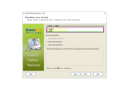 EaseUS Partition Recovery - area-settings