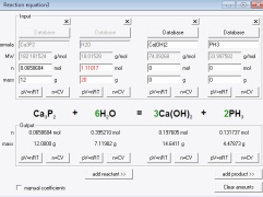EBAS - Equation Balancing and Stoichiometry calculator - Screenshot 4