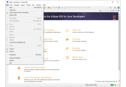 Eclipse IDE for Java EE Developers - file-menu