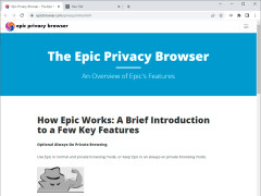 Epic Privacy Browser - features-page
