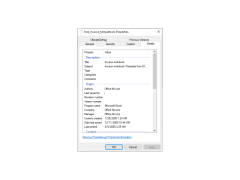 Excel Invoice Template - details