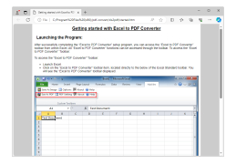 Excel to PDF Converter - getting-started