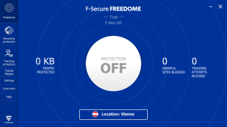 F-Secure FREEDOME VPN - main-screen
