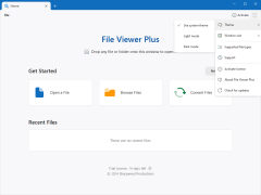 File Viewer - menu