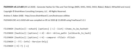 FileHash screenshot 1
