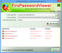 FirePasswordViewer screenshot 1