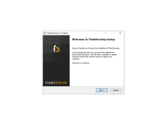 FlashDevelop - welcome-screen-setup