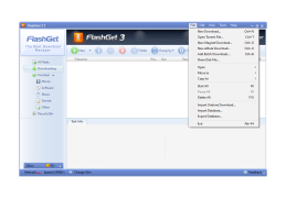 FlashGet - file-menu