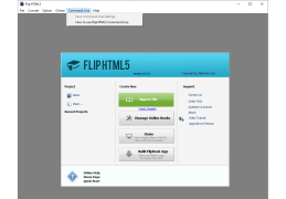 Flip HTML5 - command-line-menu