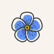 Forget-me-not logo