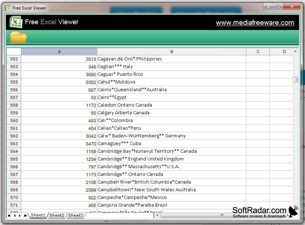 excel viewer free download