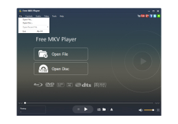 Free MKV Player - file-menu