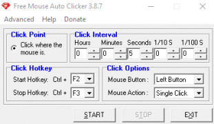Free Mouse Auto Clicker screenshot 1