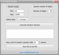 Free Number Generator screenshot 1