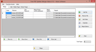 Free PDF Splitter Merger 4dots screenshot 1