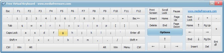Free Virtual Keyboard screenshot 1