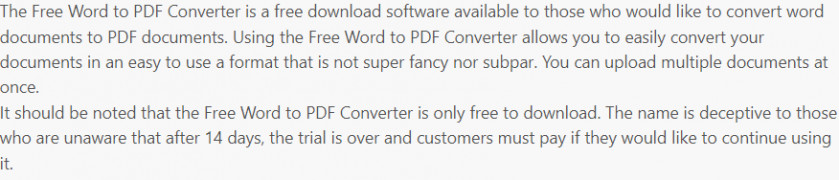 Free Word to PDF Converter screenshot 3