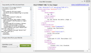 Free XML Formatter screenshot 1