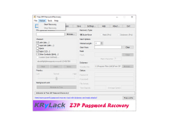 Free ZIP Password Recovery - actions-menu