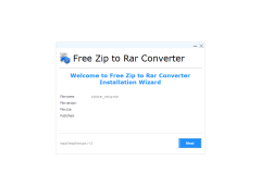 Free Zip to Rar Converter - welcome-screen-setup