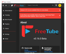 FreeTube - about-application