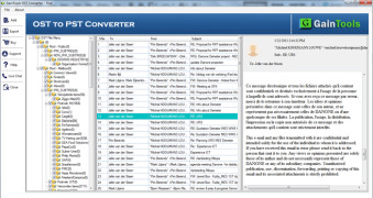 GainTools OST to PST Converter screenshot 1