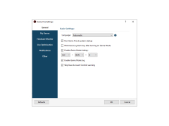 Game Fire - settings